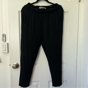 FIGHTING EEL: Black Basics Pants